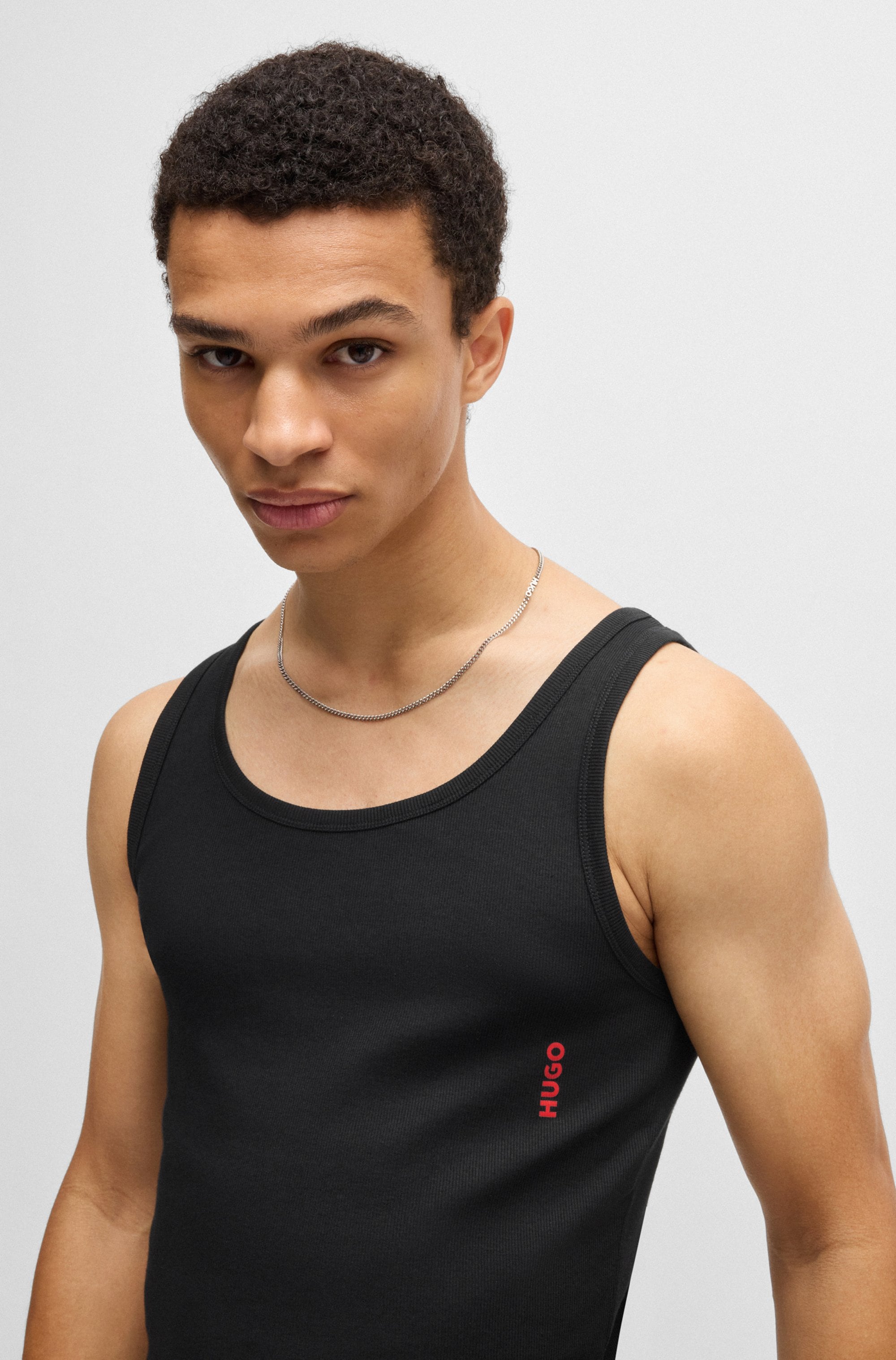 HUGO Underwear Tanktop »Twin Pack«, 2 Stk. mit Markenlabel in Kontrastfarbe