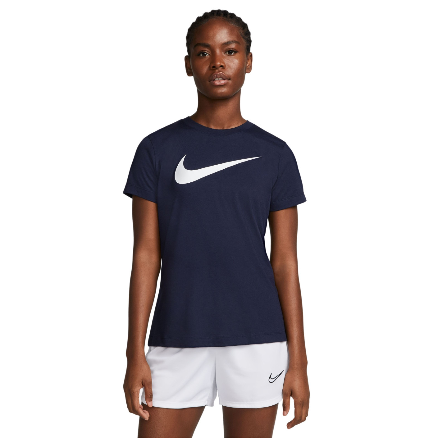 Nike Park 20 Hybride T-shirt Dames Donkerblauw Wit