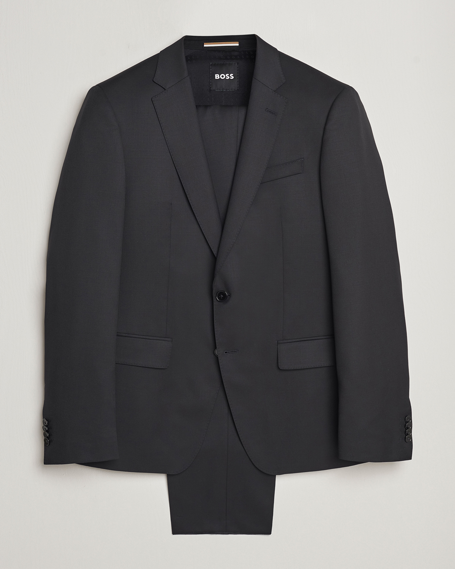 BOSS BLACK Huge Wool Suit Black