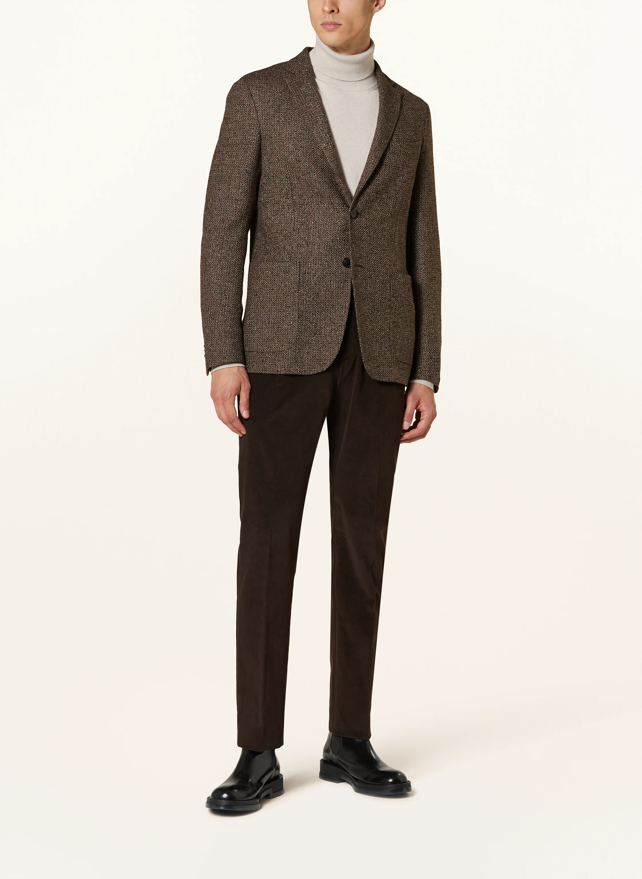 ZEGNA Tweed-Sakko Regular Fit mit Seide