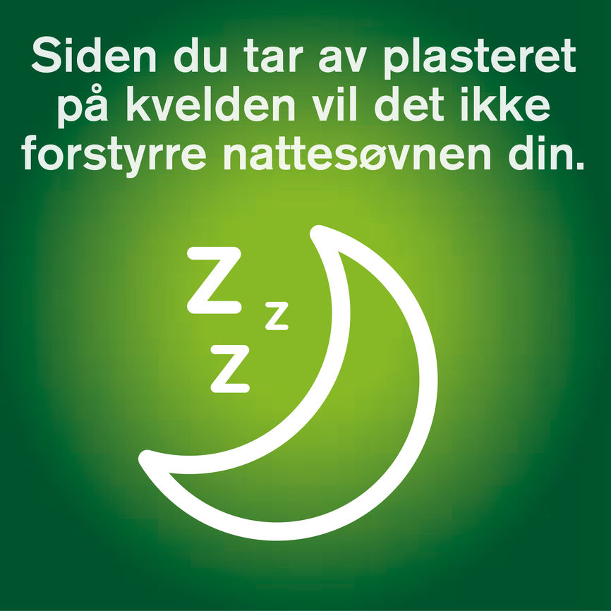 Nicorette plaster 25 mg nikotin, 16 timer, slutte å røyke