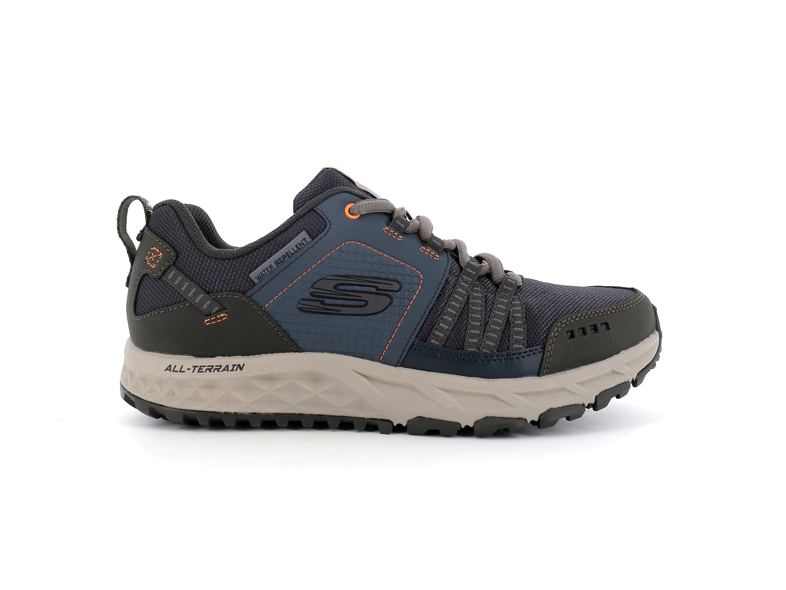 Skechers-ESCAPE PLAN Synthétique Gris Orange