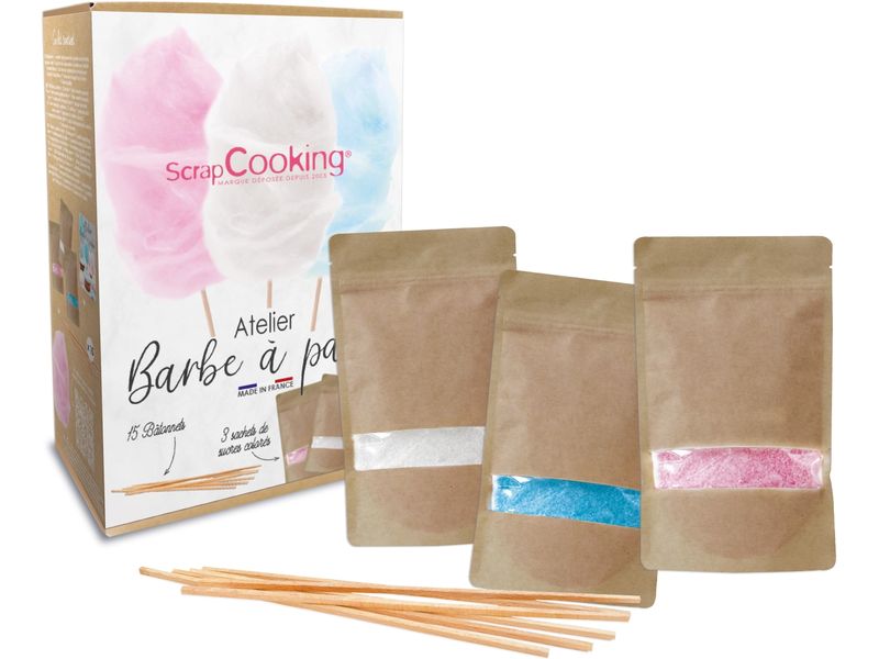 ScrapCooking Atelier Zuckerwatte Workshop 480 g Zuckerwatte-Zubereitungsset