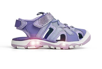 Nordbjørn Safari Blinkende Sandal, Lilla