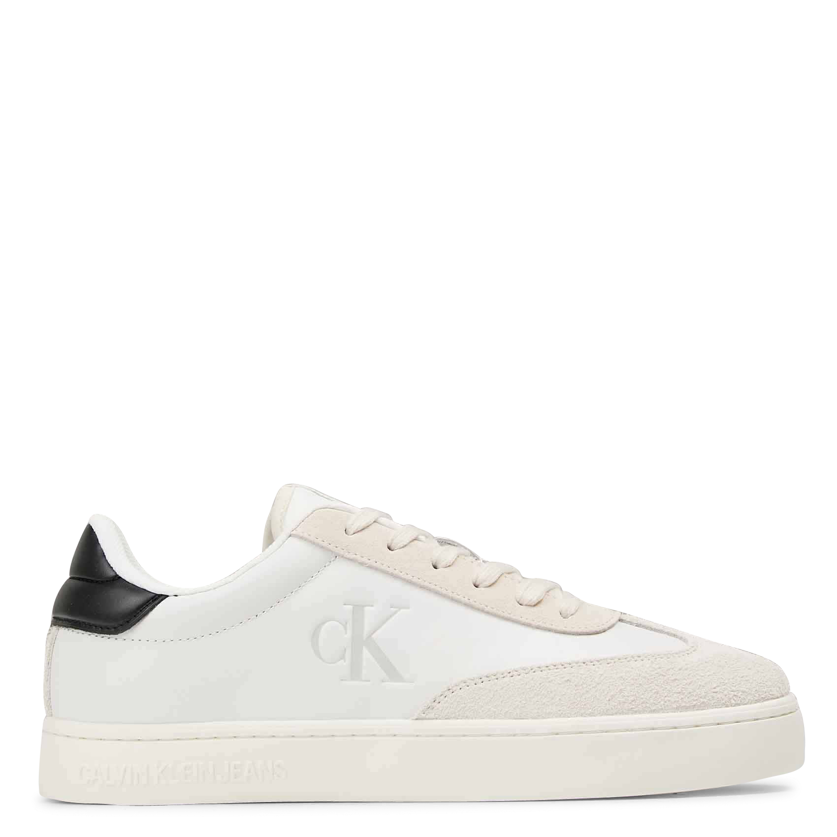 Baskets basses en cuir velours | Beige