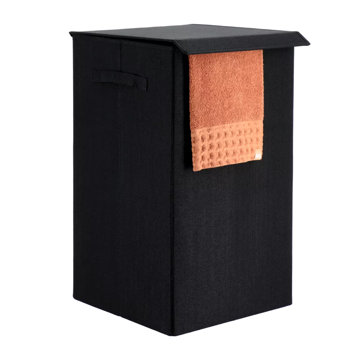 Panier à linge pliable (H60 cm) TissuFlex Noir