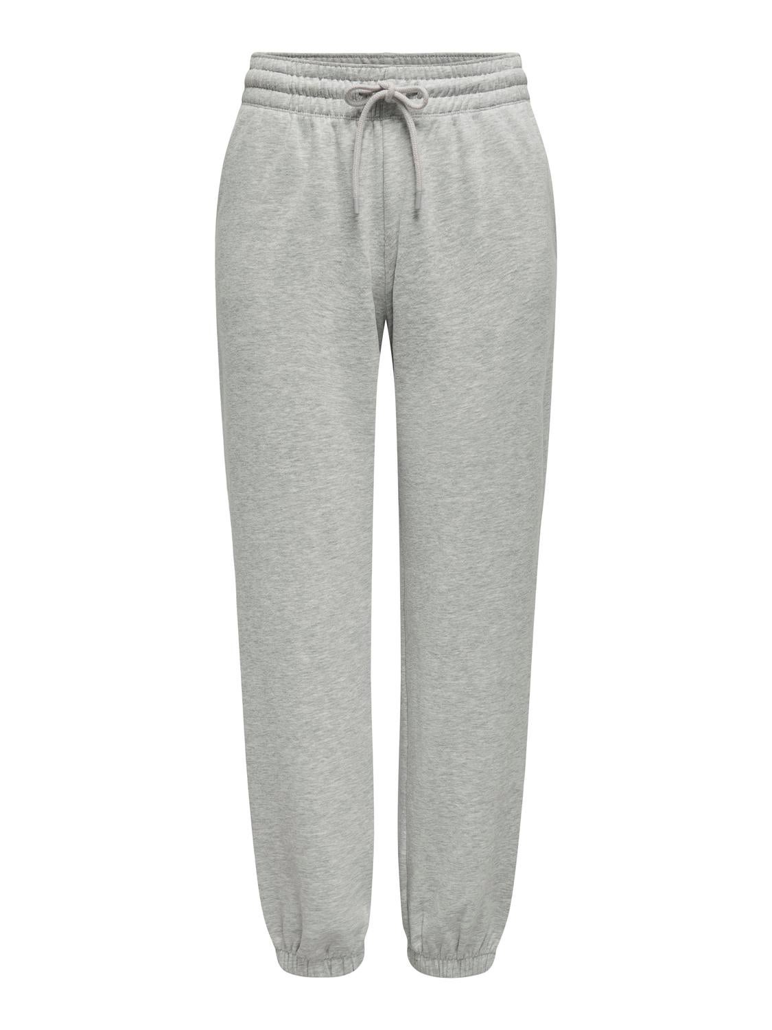JDYSALLY Mittlere Taille Locker geschnitten Jogginghose Light Grey Melange