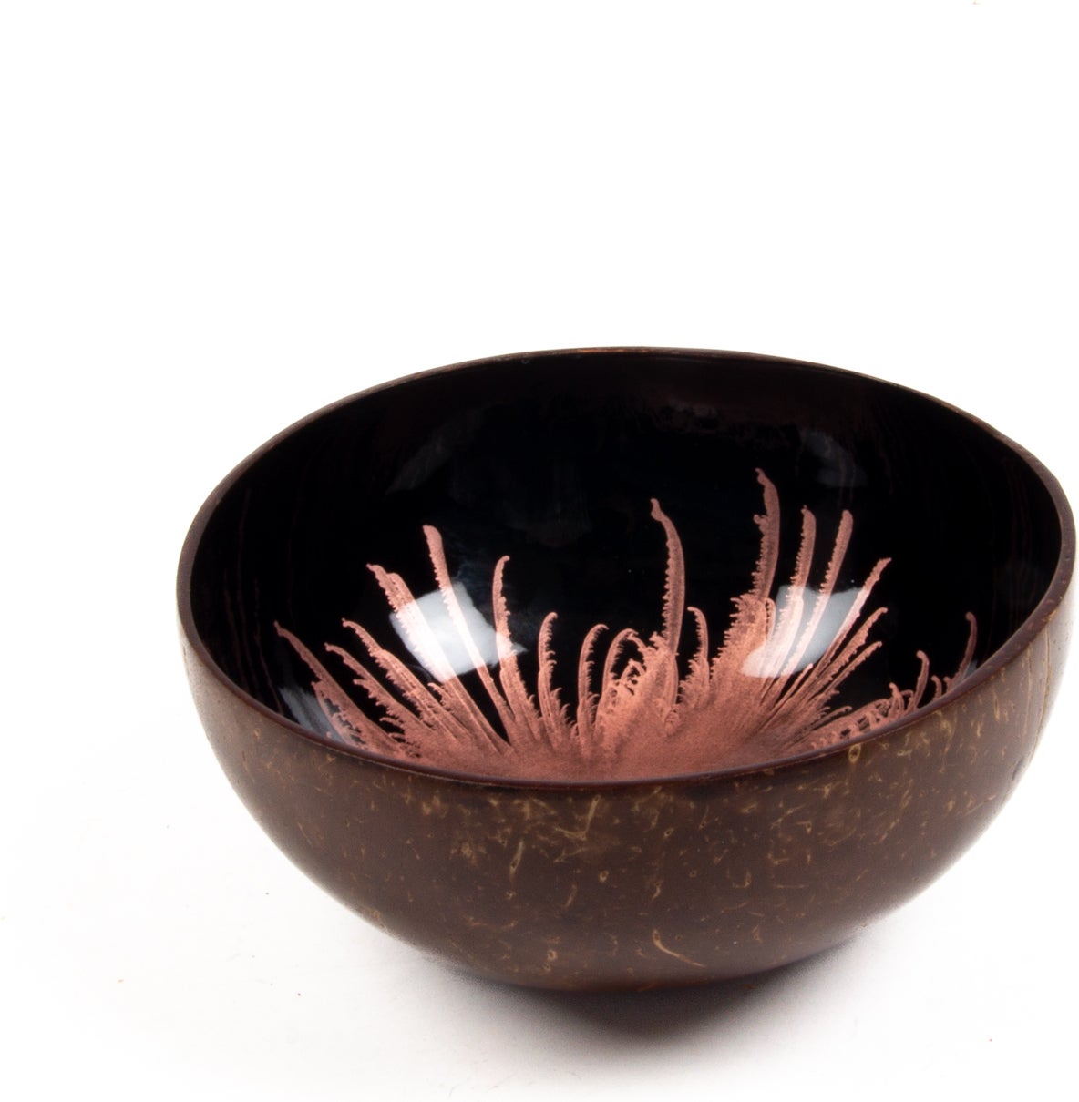 Decoratiebord kokosnoot vuurwerk Coco koper 13 x 7 x 13 cm