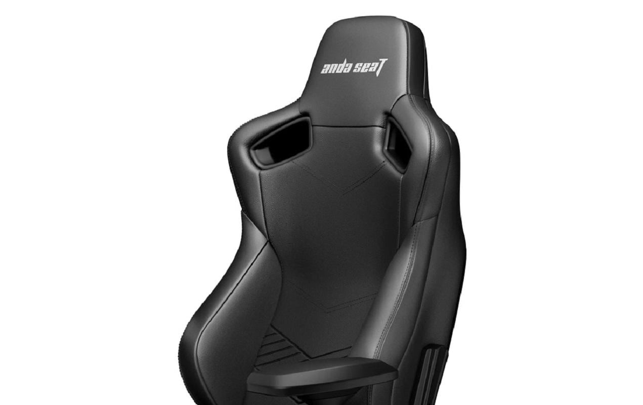 Gaming-Stuhl Kaiser 2 Schwarz<br>Gaming-Stuhl aus Kunstleder und mit einer Belastbarkeit von bis zu 120 kg