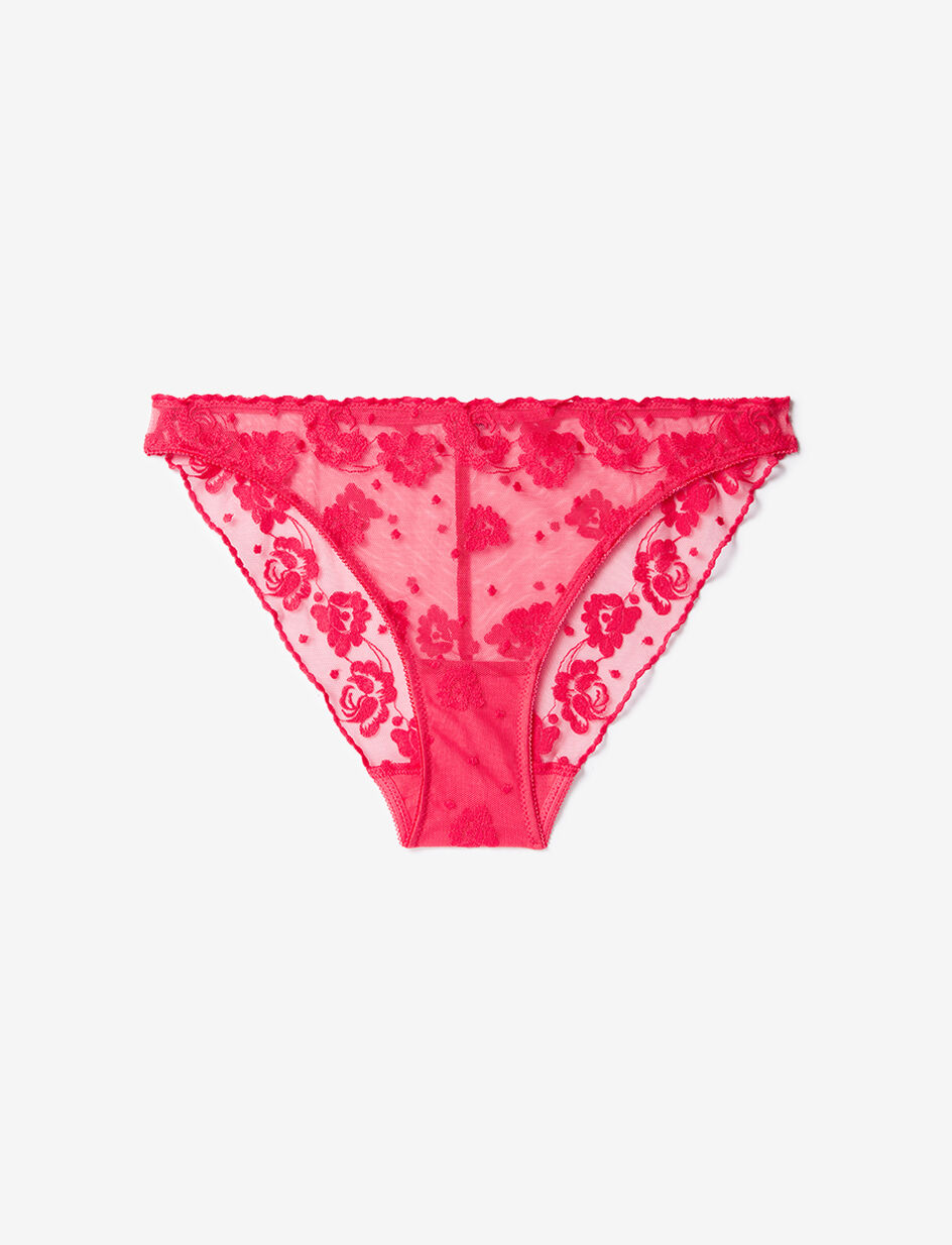 Culotte taille basse - rose groseille