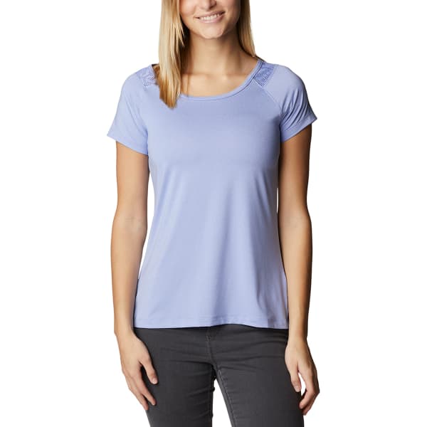 T-shirt randonnée COLUMBIA PEAK TO POINT II SS TEE SERENITY SERENITY HEATHE