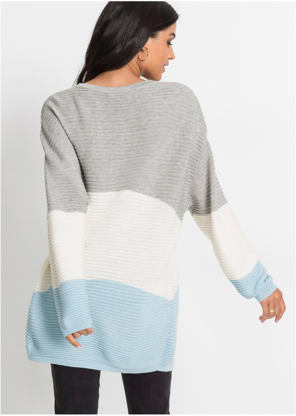 Pull à motif côtelé