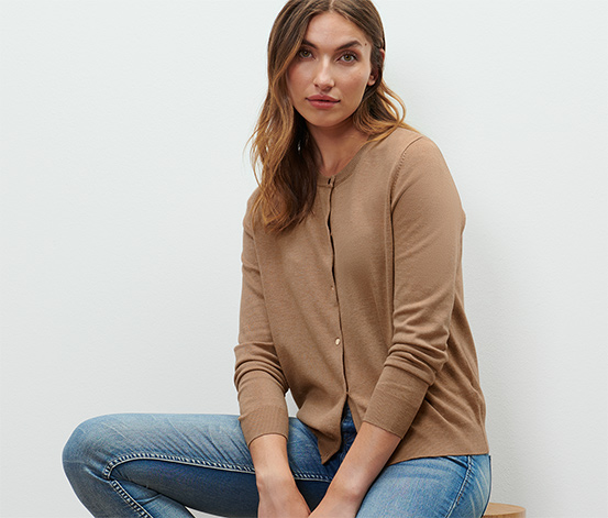 Feinstrick-Cardigan