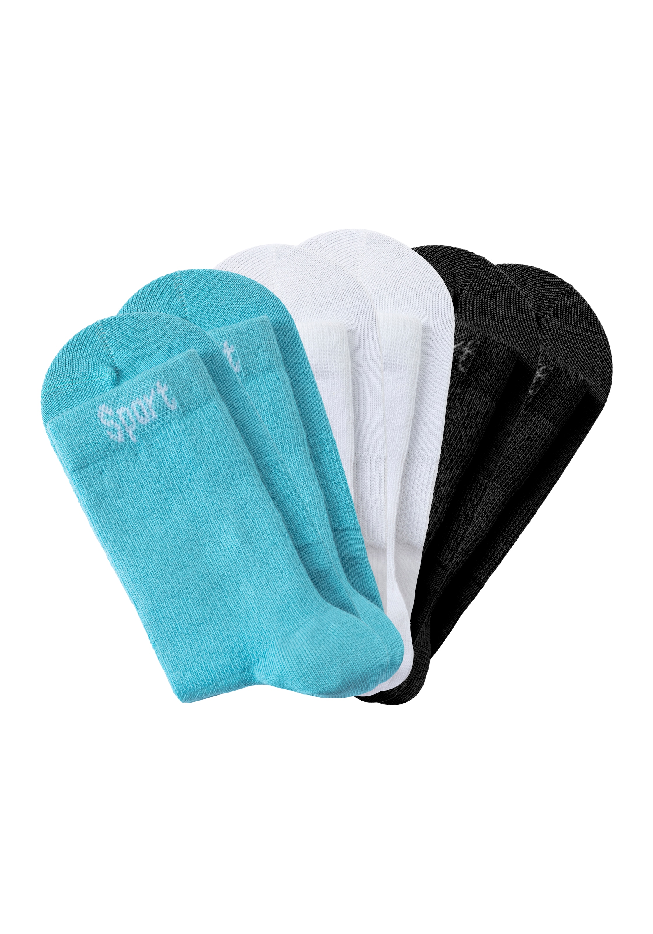 Bench. Sportsocken Packung, 6 Stk. tlg. mit antibakterieller Feuchtigkeitsregulierung