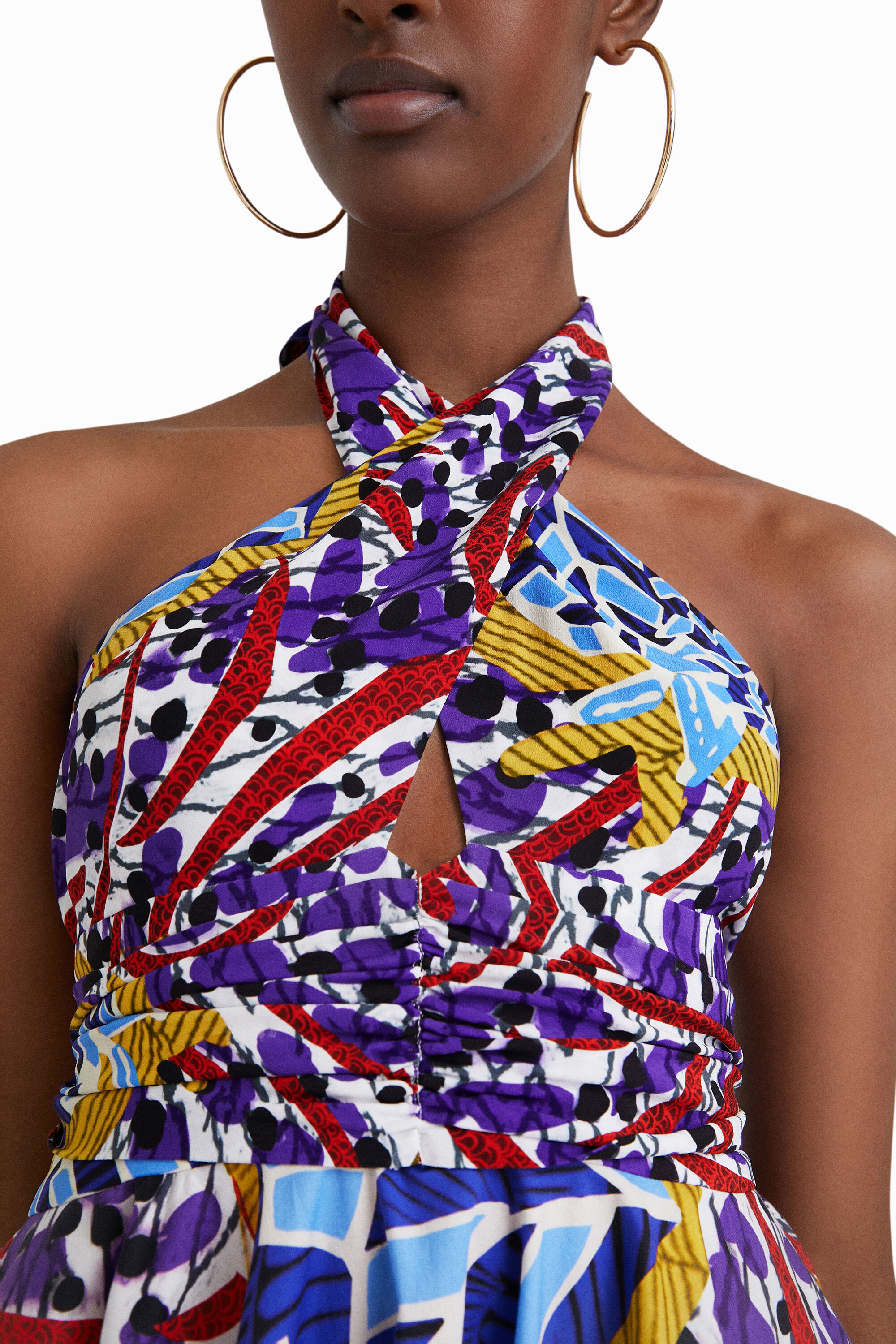 Robe courte lacée Stella Jean