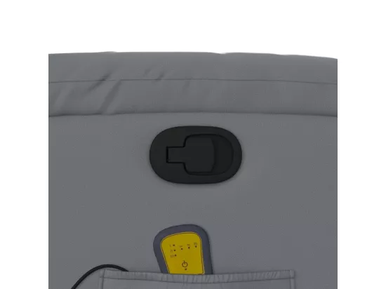 Fauteuil massant inclinable Gris Similicuir
