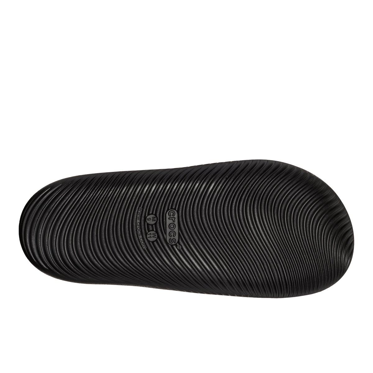CROCS-Mellow_slide-Sandales athlétiques à glissière - Talon plat - Noir