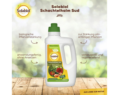 Plantenversterkende paardenstaartafkooksel Solabiol 1 L puur plantaardige ingrediënten