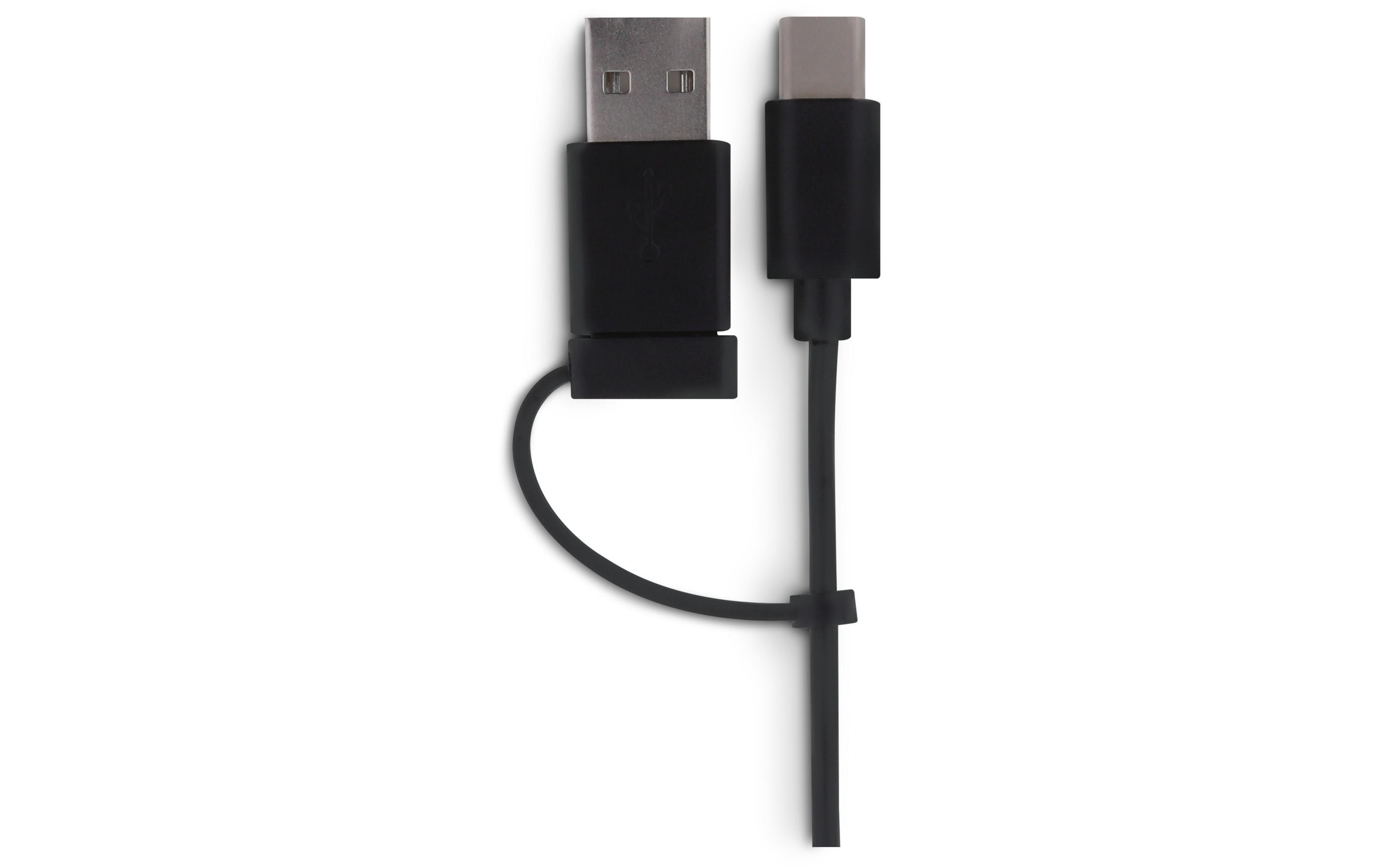 Easy Mouse USB-CFlache, verkabelte Maus mit USB-A und USB-C Anschluss