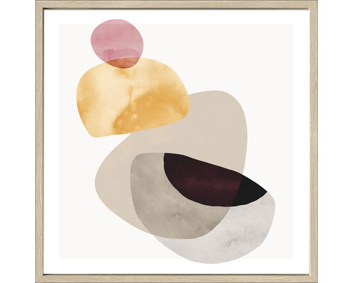 Ingelijste foto Abstracte Vormen IV 53x53 cm