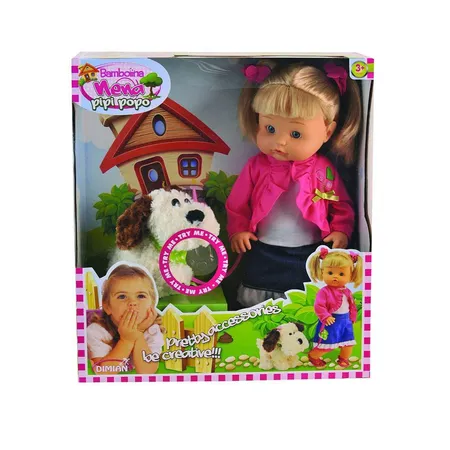 Dimian Bambolina Nena mit Hund, 42cm