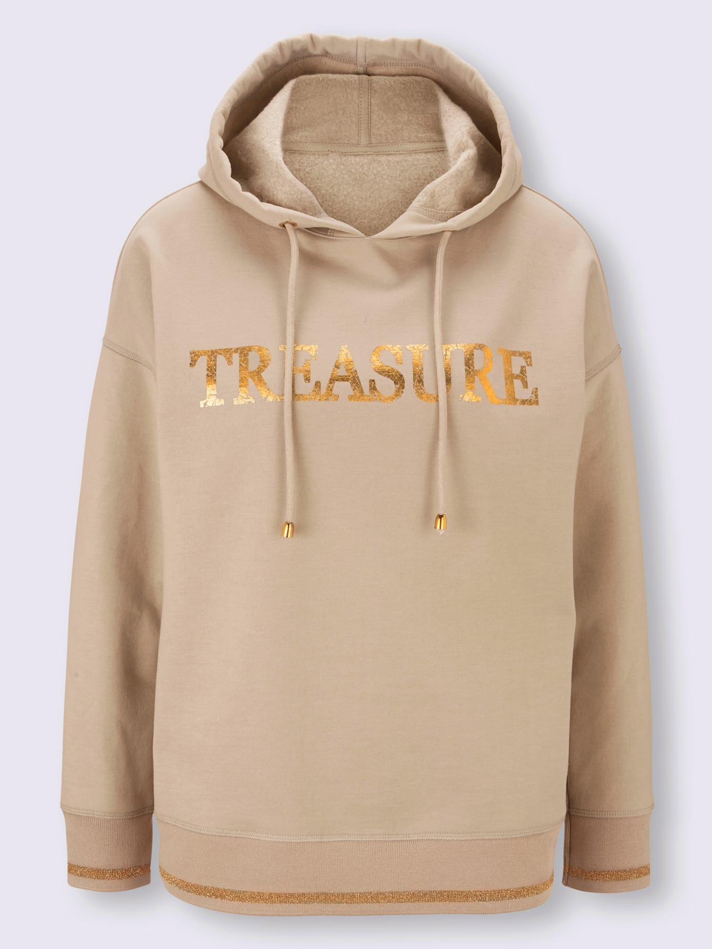 Sweat-shirt imprimé métallique mode