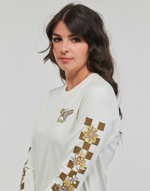 Vans - TRIPPY FLORAL LS BFF - Blanc