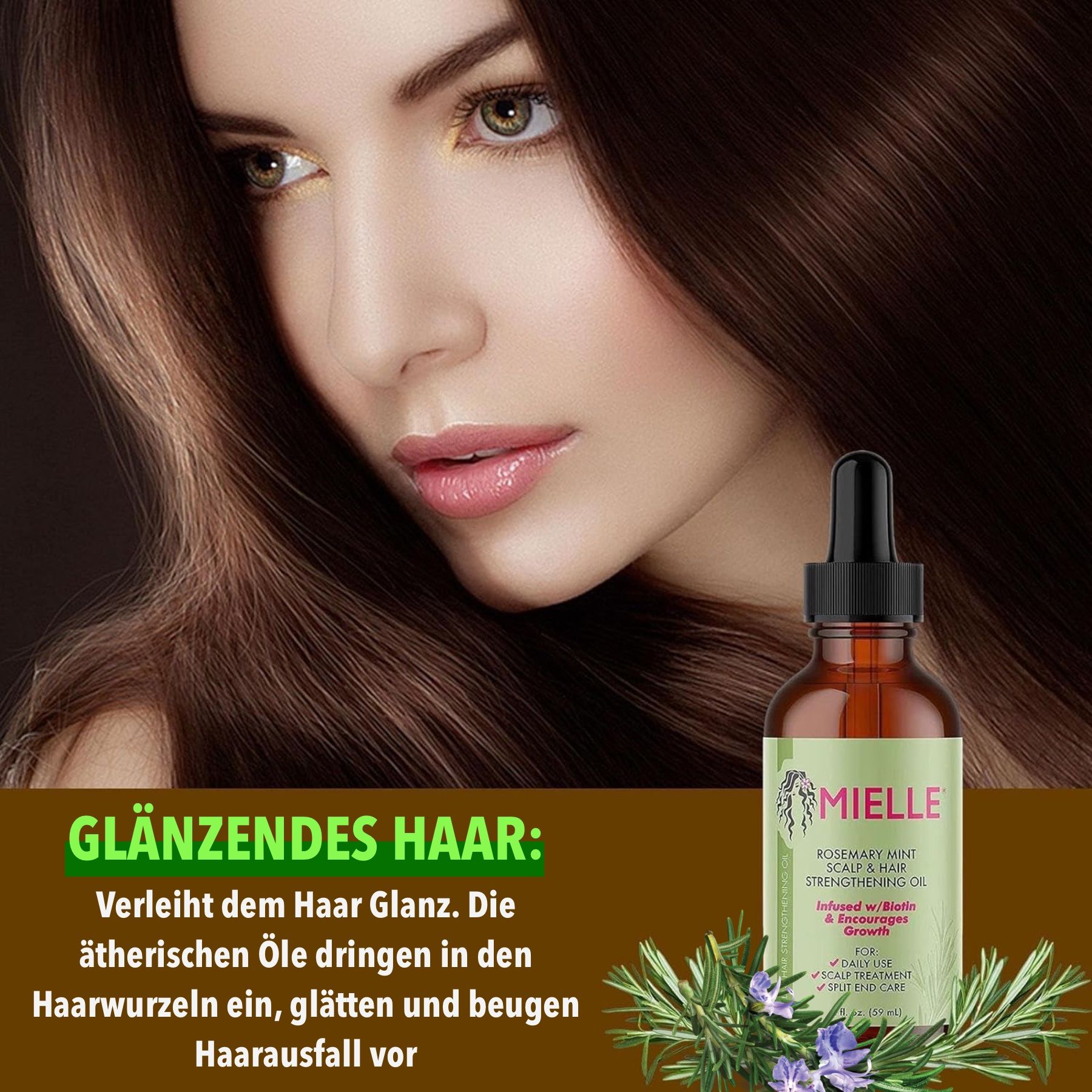 Mielle Organics Rosmarinöl Haaröl für Haarpflege und Haarwachtstum