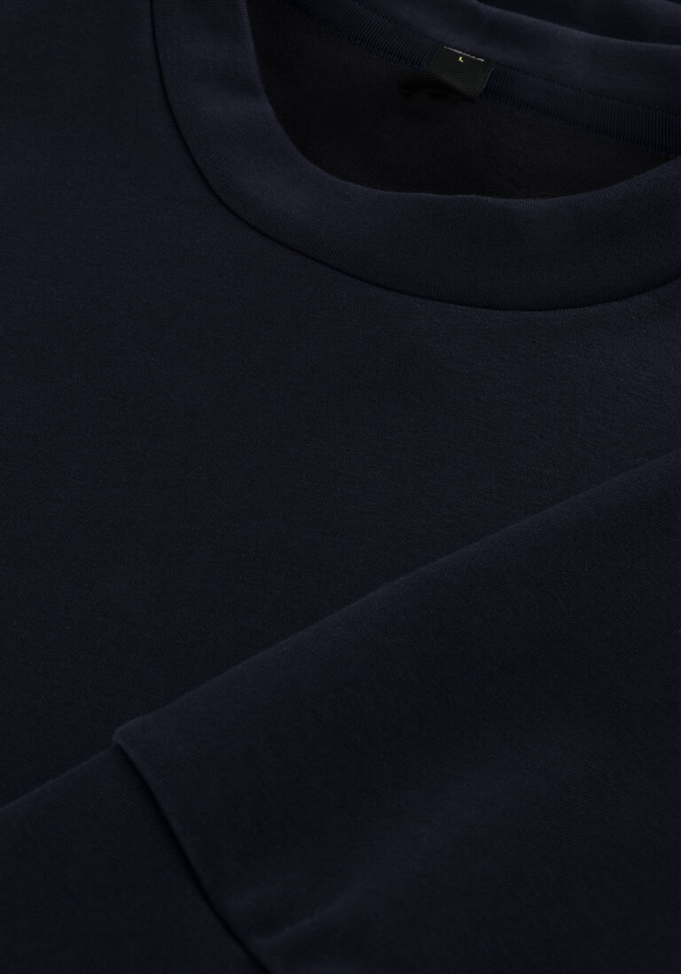 donkerblauwe wahts trui yates tech cotton