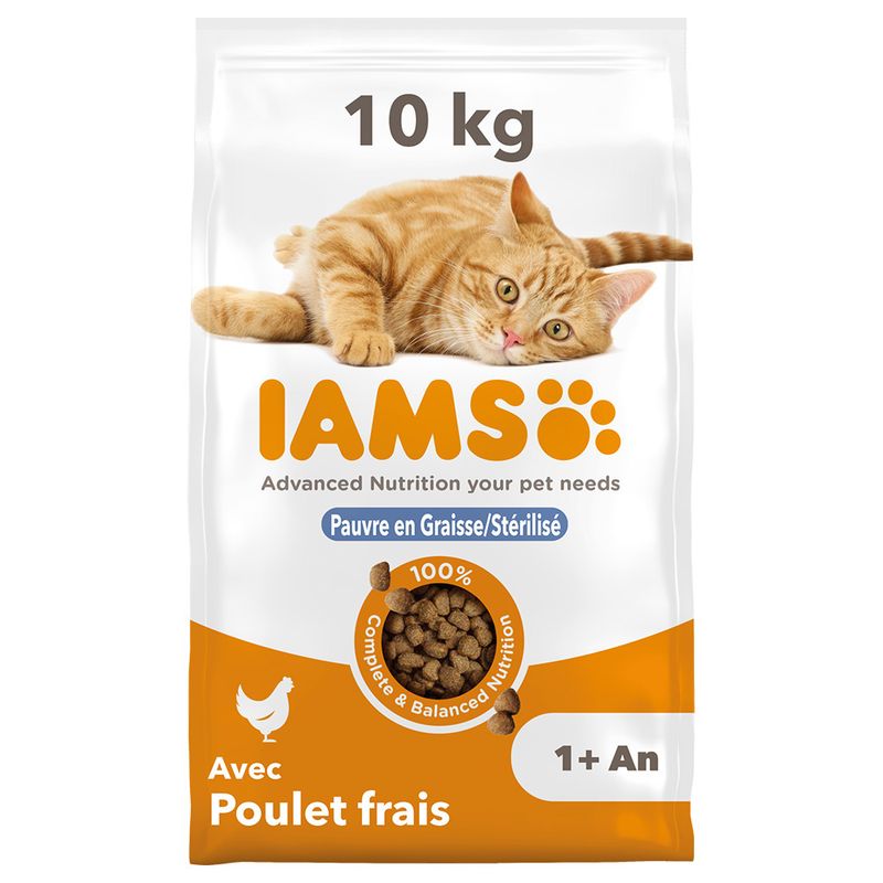 IAMS Advanced Nutrition Adult Sterilised poulet pour chat