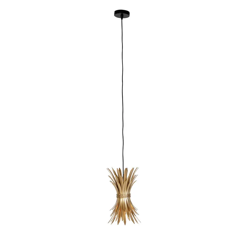 Qazqa hanglampen wesley goudkleurig e27
