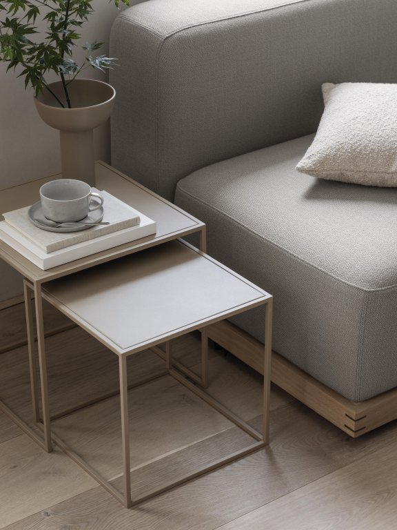 Blomus Boucle kussenhoes 40x40 moonbeam
