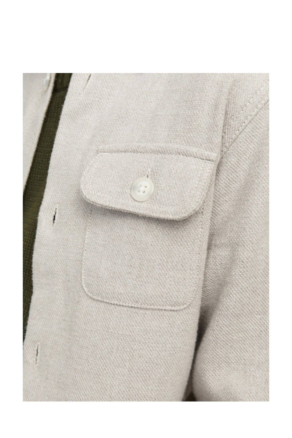 overshirt JPRRAYMOND lichtzand melange