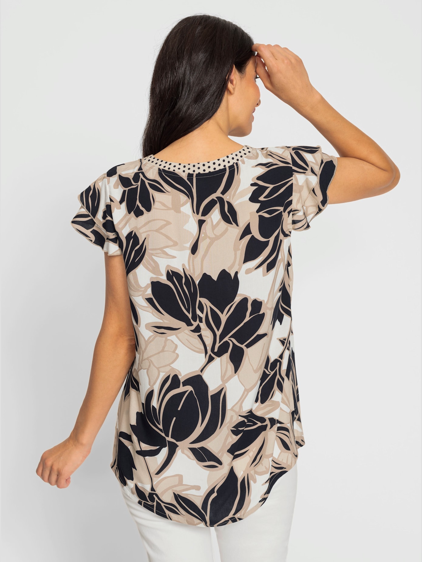 Chemisier motif floral