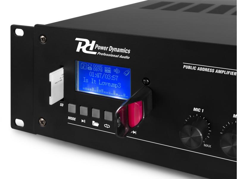 Power Dynamics Verstärker Pro PRM240 4-Zonen Mischer 6-Kanal-Mischverstärker