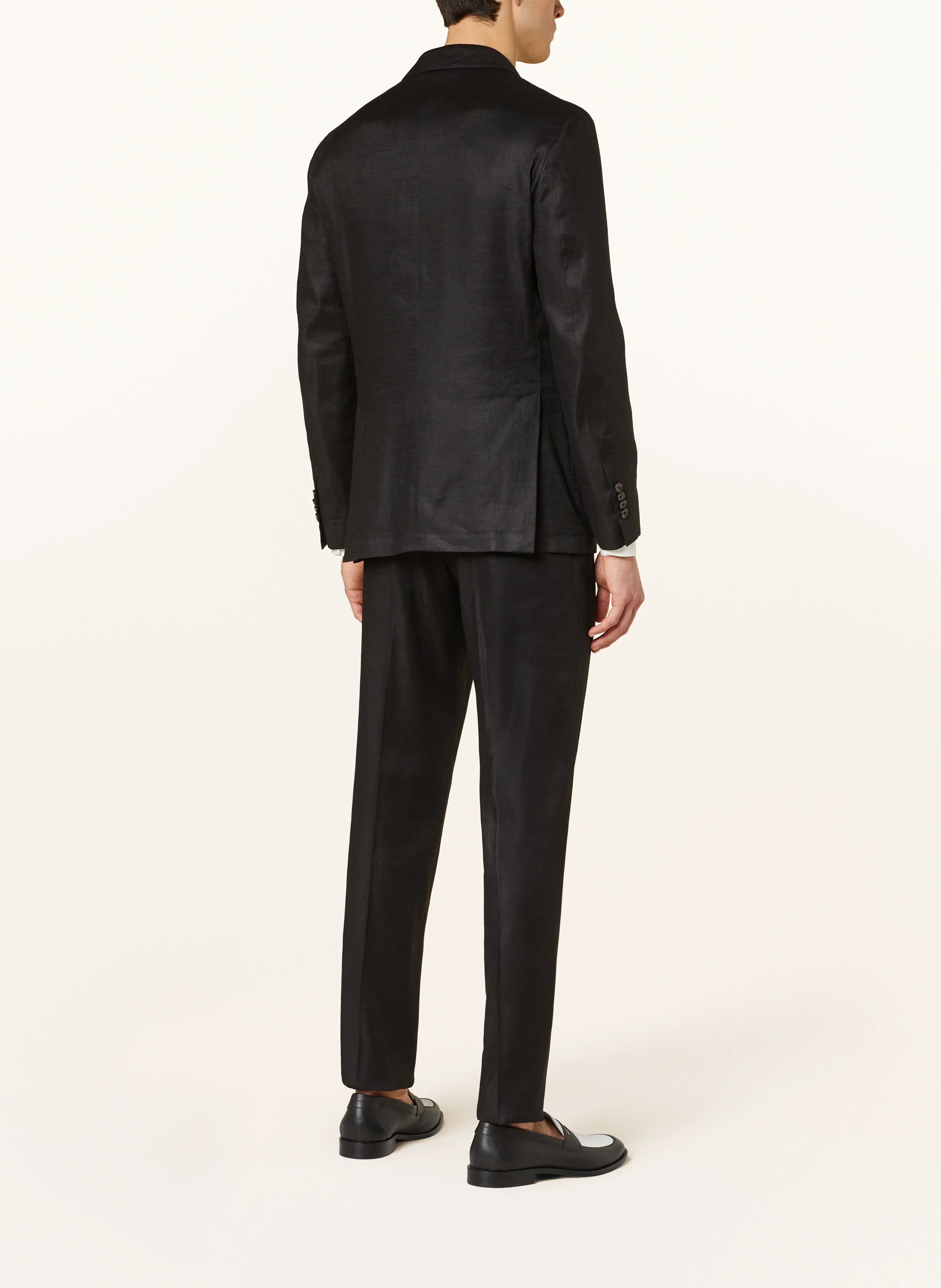 LARDINI Anzugsakko Regular Fit mit Leinen