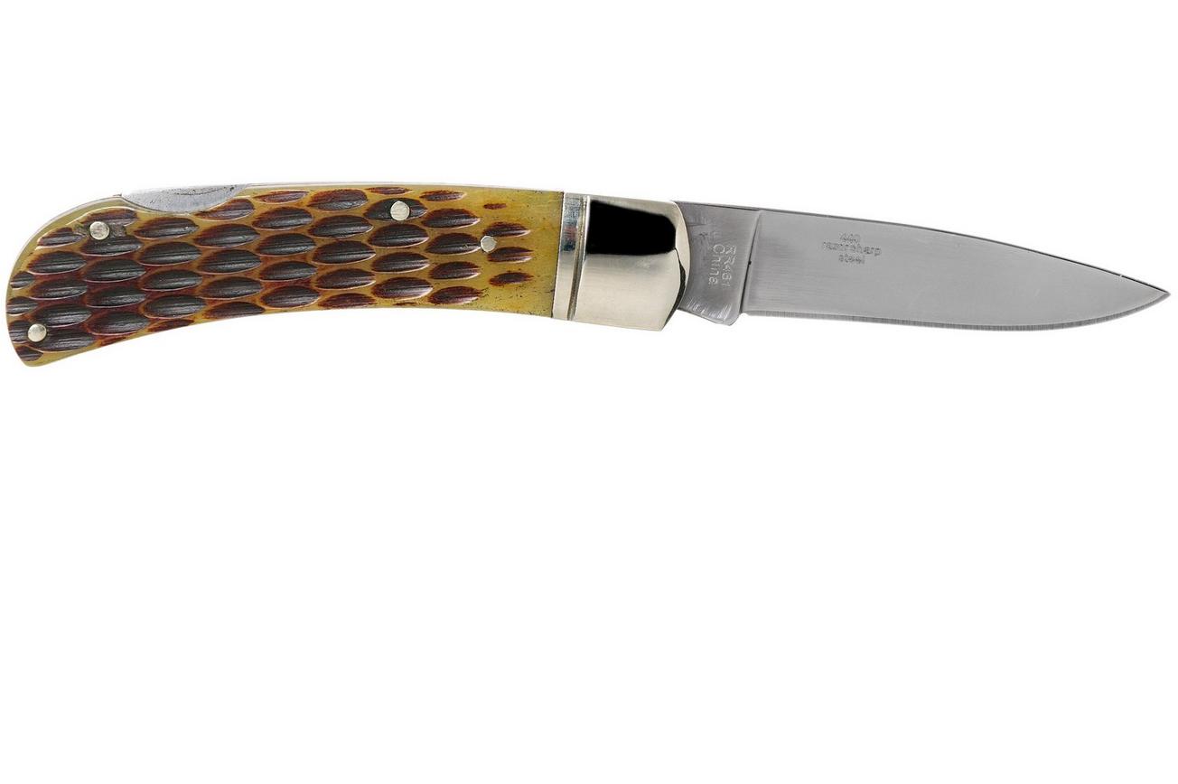 Rough Ryder Lockback Amber Bone RR461 zakmes