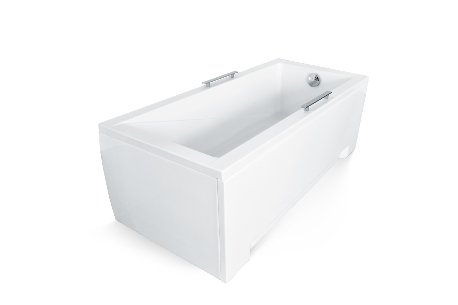 Plazan Modern badpaneel 70x52cm wit glans
