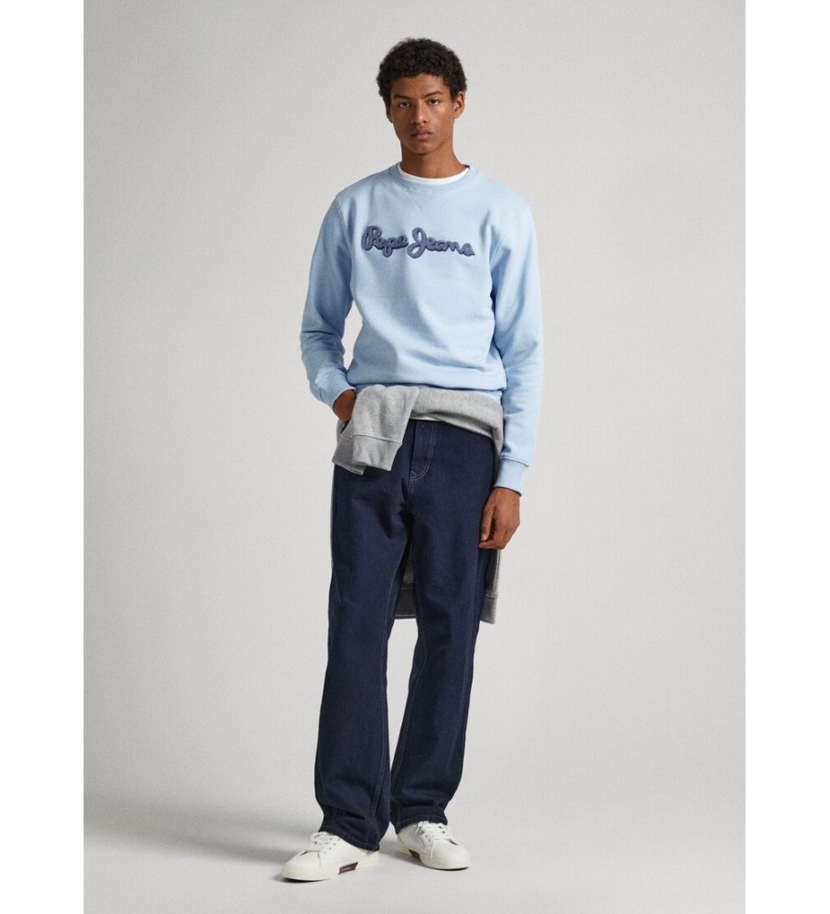 Moletom Pepe Jeans Ryan Crew Azul