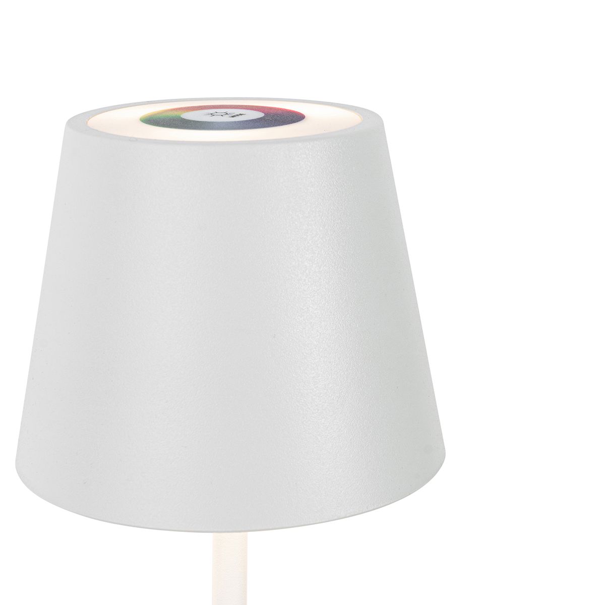 Tafellamp wit incl. LED dimbaar en oplaadbaar RGB IP54 - Murdock
