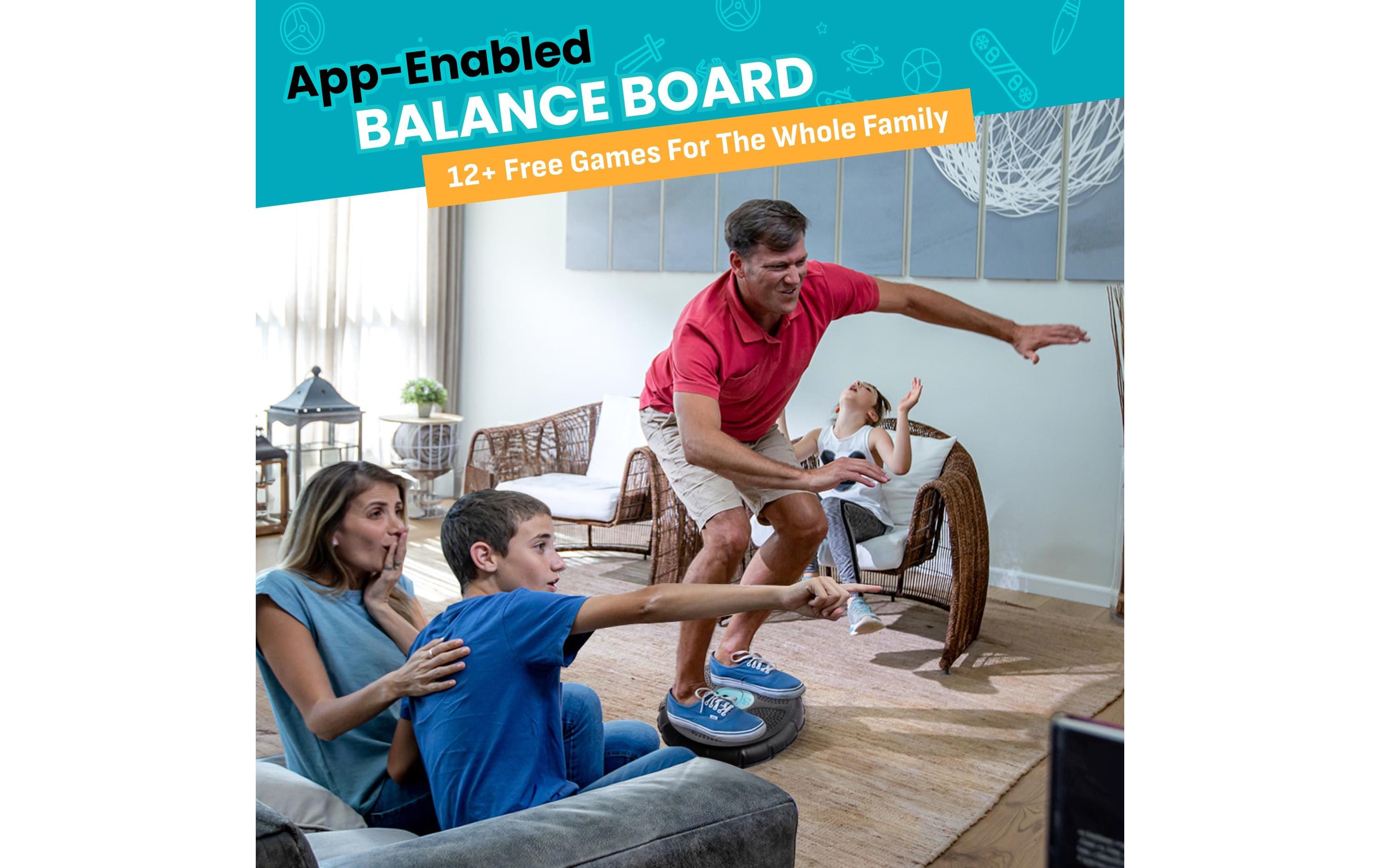 GoBalance Play Wobble BoardWobble Board mit Trainingsprogrammen und Spielen