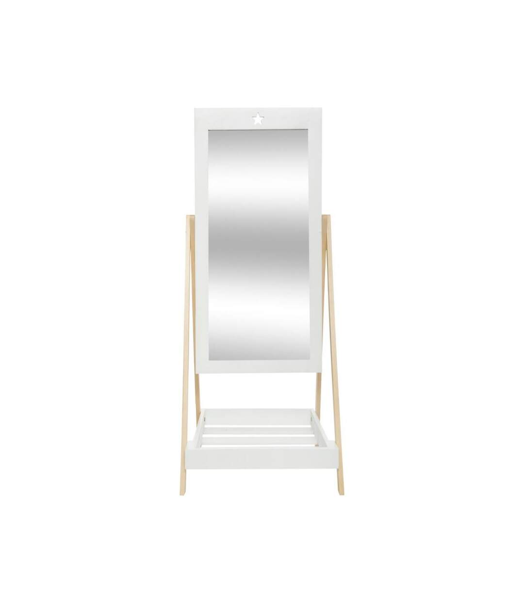 Miroir & Tablette Enfant A Poser 102cm Blanc