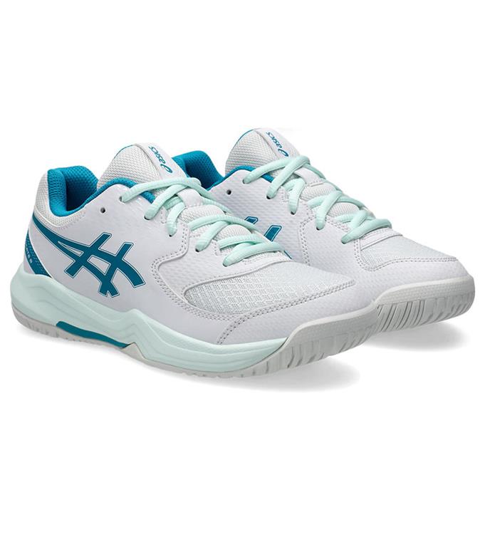 ASICS GEL-DEDICATE 8 GS 1044A077 WHITE-TEAL-BLUE