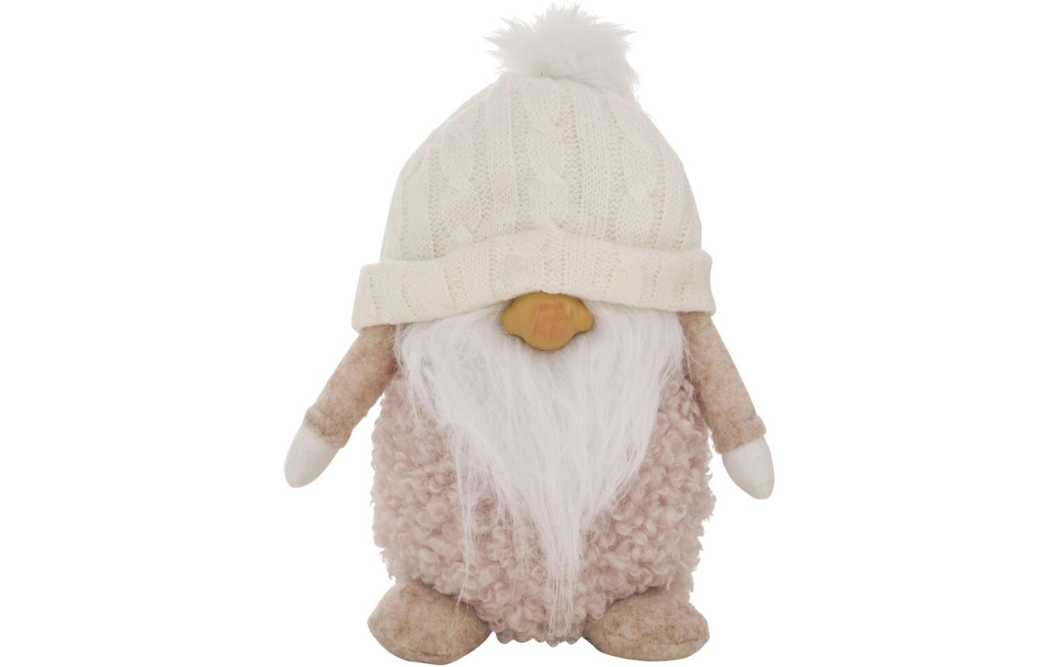Weihnachtsfigur Marnon Beige/WeissDekofigur