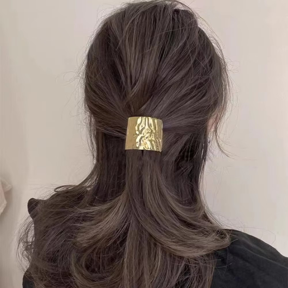 (35x50mm) Haarnadel Spange Metall Pferdeschwanz Haar Accessoire - Gold