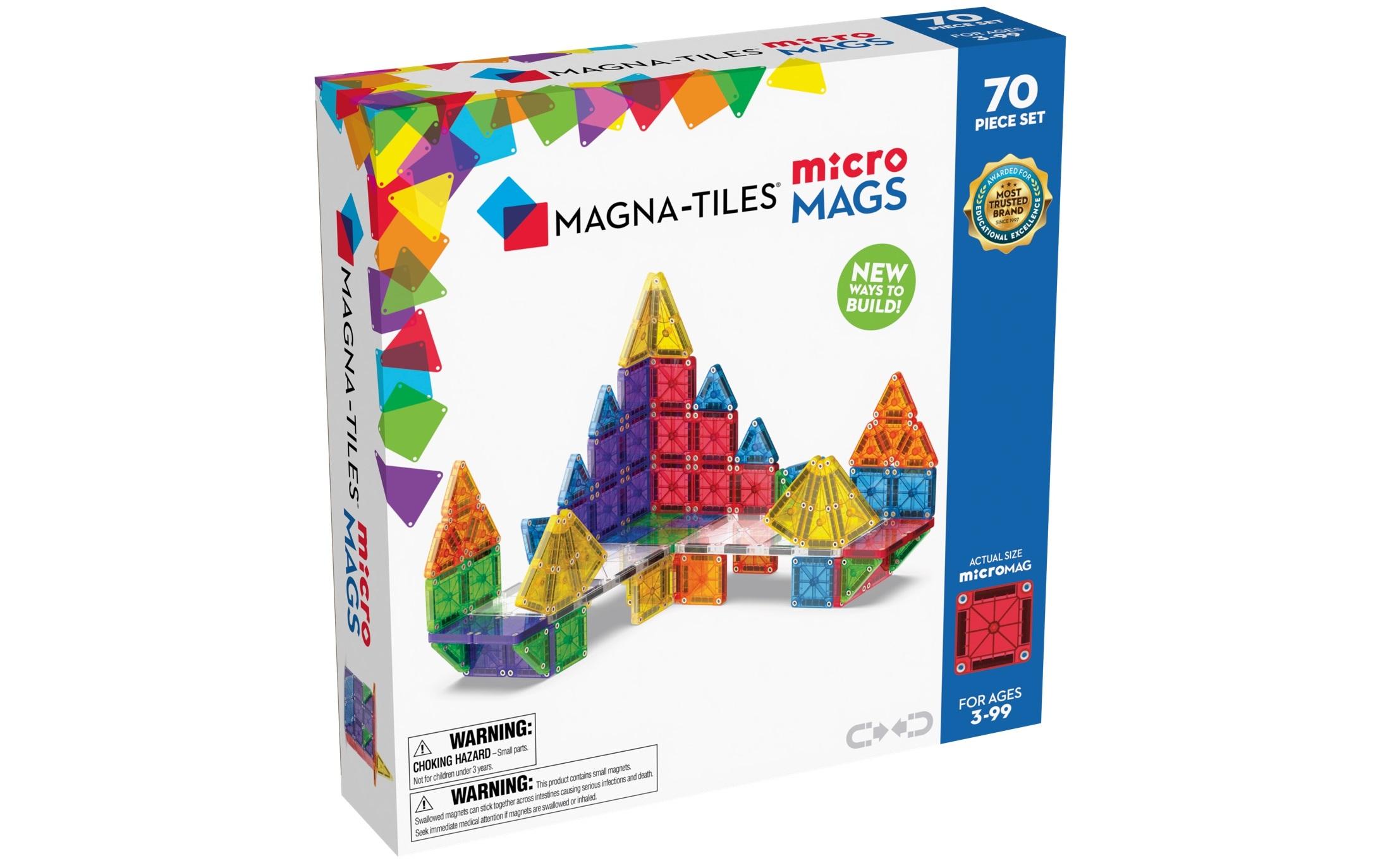Bausteinmodell microMAGS Deluxe 70-teiligBausteinmodell-Set für Baumeister von 3 bis 99 Jahren