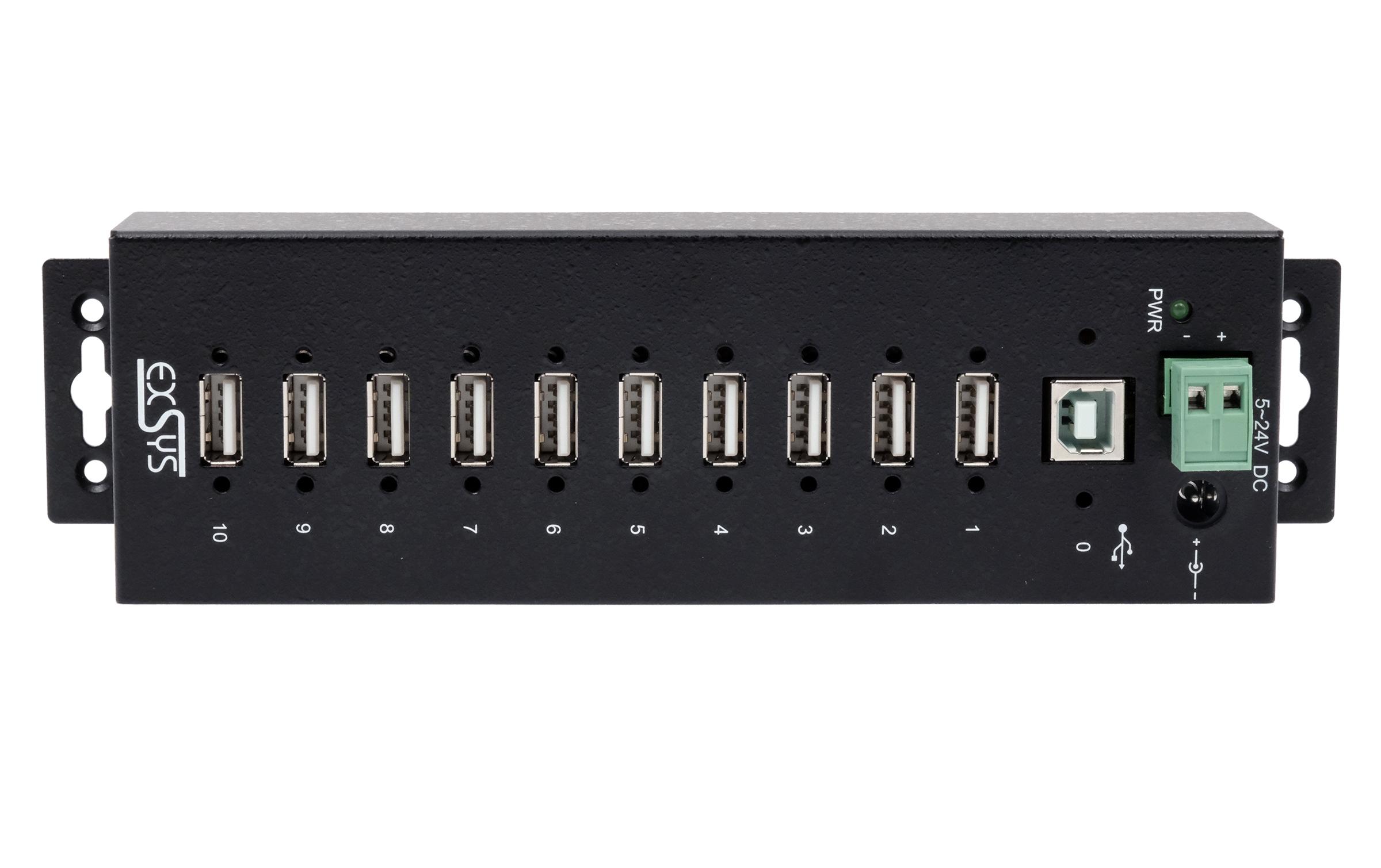 USB-Hub EX-1170HMVSUSB-Hub mit verschraubbaren Ports