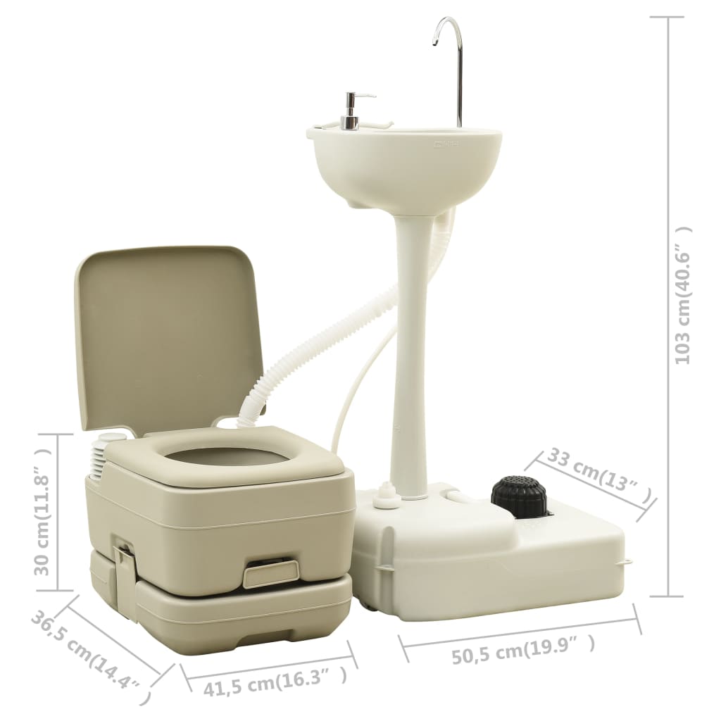 Conjunto de móveis de camping VidaXL