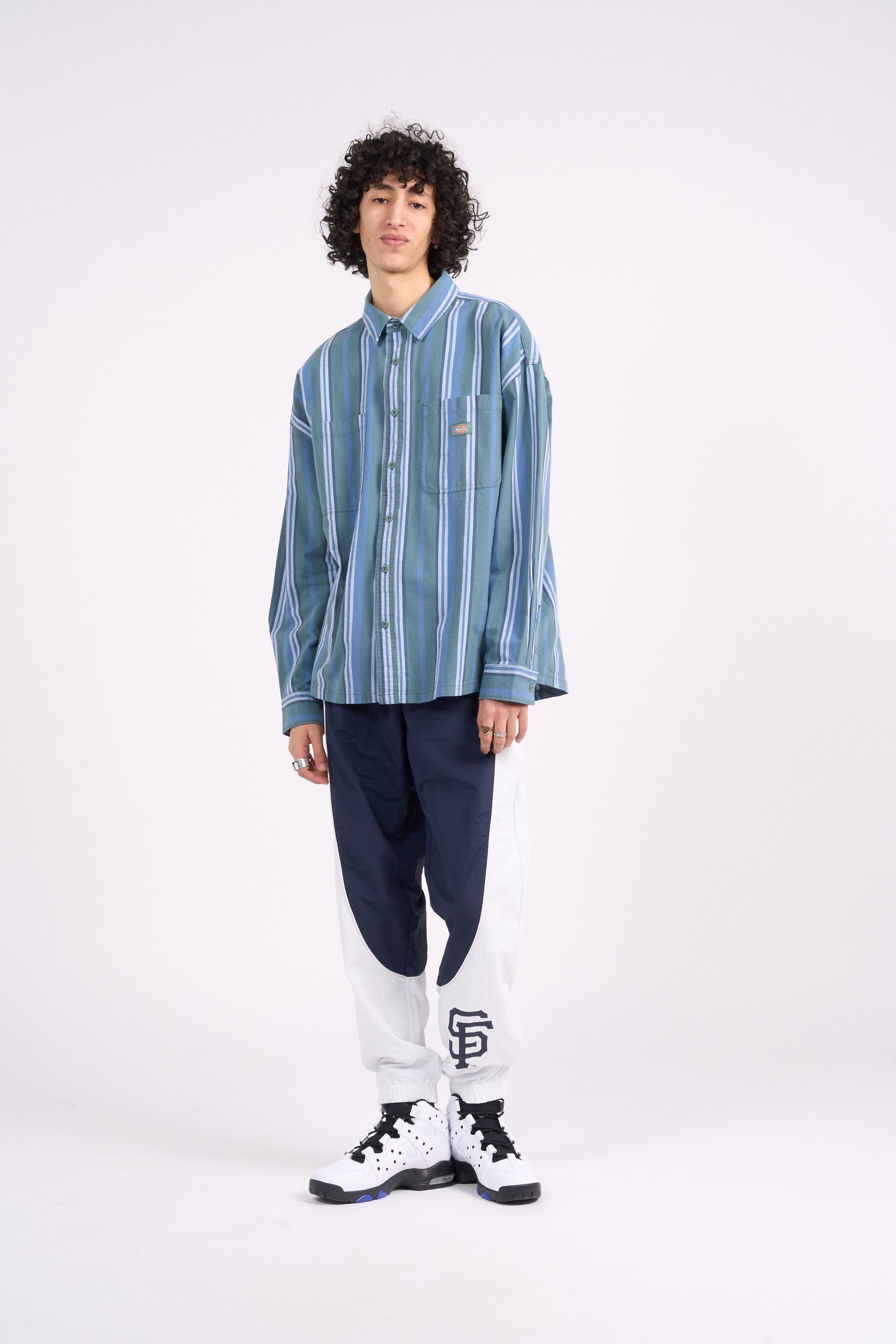 DICKIES Chemise GLADE SPRING SHIRT LS Bleu