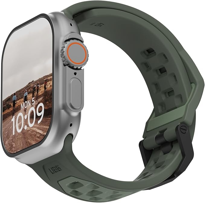 Apple Watch (49/46/45/44 mm) Civilian Watch Strap Silikon Armband (194002117272) - Olivgrün⁤⁣